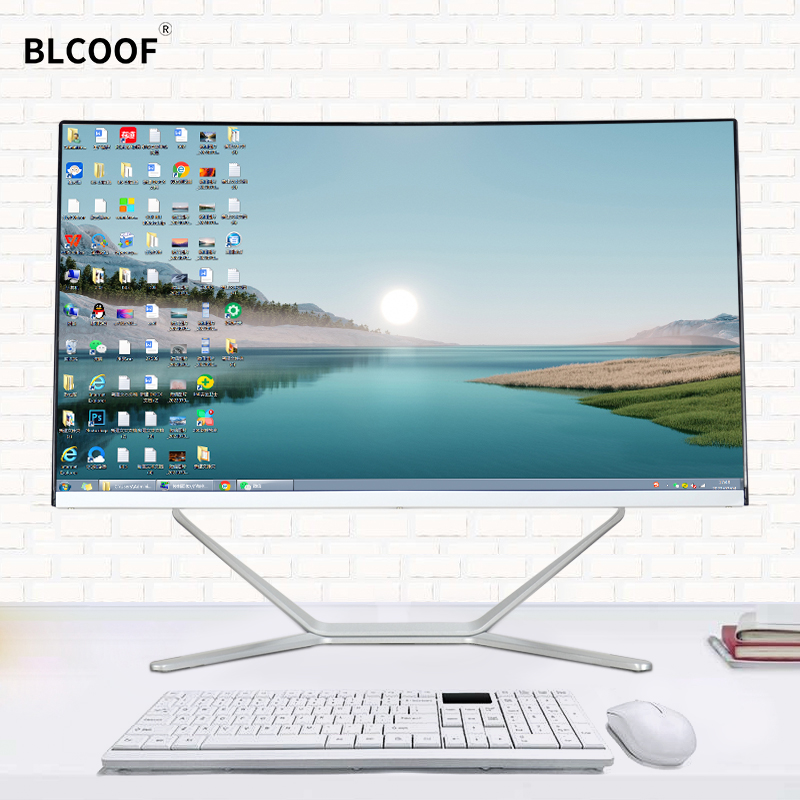 Pc Gaming Fullset - POS หน้าจอคอมพิวเตอร์แบบโค้งแบบ All In One PC